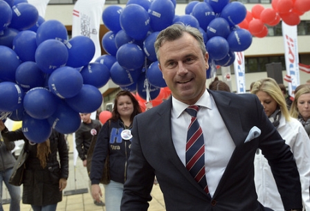 Präsidentschaftskanditat Norbert Hofer (FPÖ), im Rahmen einer ATV Diskussionsrunde mit den Kanditaten zur BP- Wahl