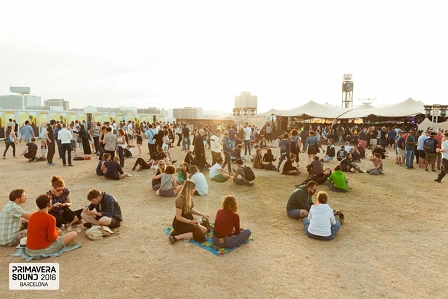 Leute beim Primavera Sound Festival