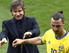 Antonio Conte hinter Ibrahimovic