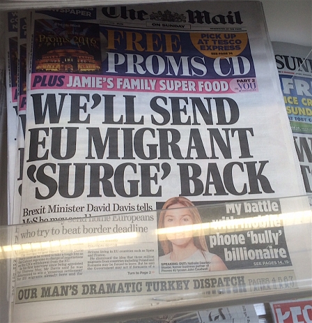 Mail Schlagzeile: We'll send EU migrant 'surge' back