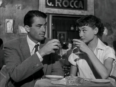 Gregory Peck und Audrey Hepburn in "Roman Holiday"