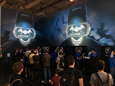 Messestand von "Batman Arkham VR" auf der Gamescom