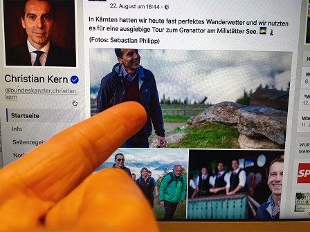 Facebook-Website von Kern