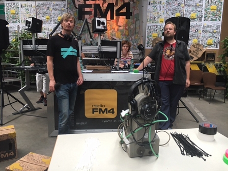 Top FM4 und der Herrgott aus Schrott am Ars Electronica Festival