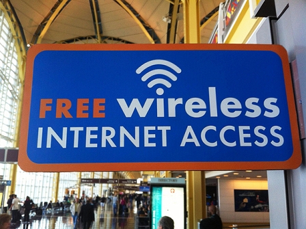 Free Wifi-Schild