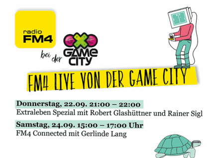 FM4 Live von der Game City-Plakat