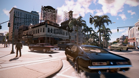 Unterwegs im Auto in "Mafia 3"