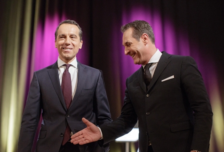 Christian Kern und HC Strache