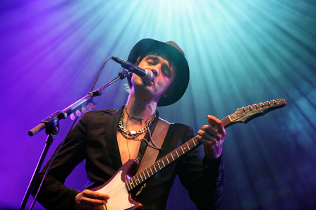 Pete Doherty, singer of the British group "Babyshambles", performs on June 8, 2008 at the music festival "Rock am Ring" 