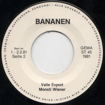 LP "BAnanen" von Valie Export und MOnsti Wiener