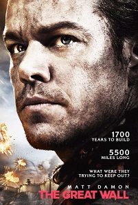 Matt Damon auf "The Great Wall" Filmplakat