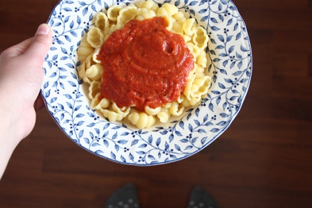 Tomatensauce mit Pasta