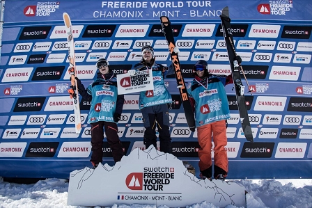 Podium mit Lorraine Huber ganz oben