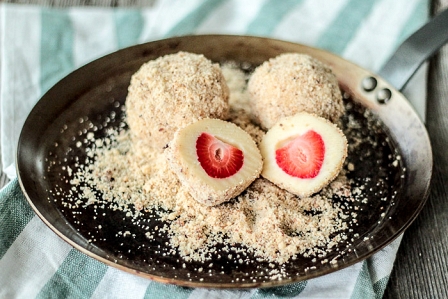 Erdbeerknödel